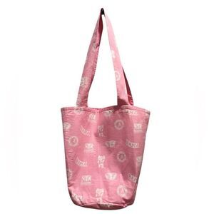 Handmade Pink Alabama Crimson Tide Tote Bag BAMA Cotton Shoulder Bag – Elephant